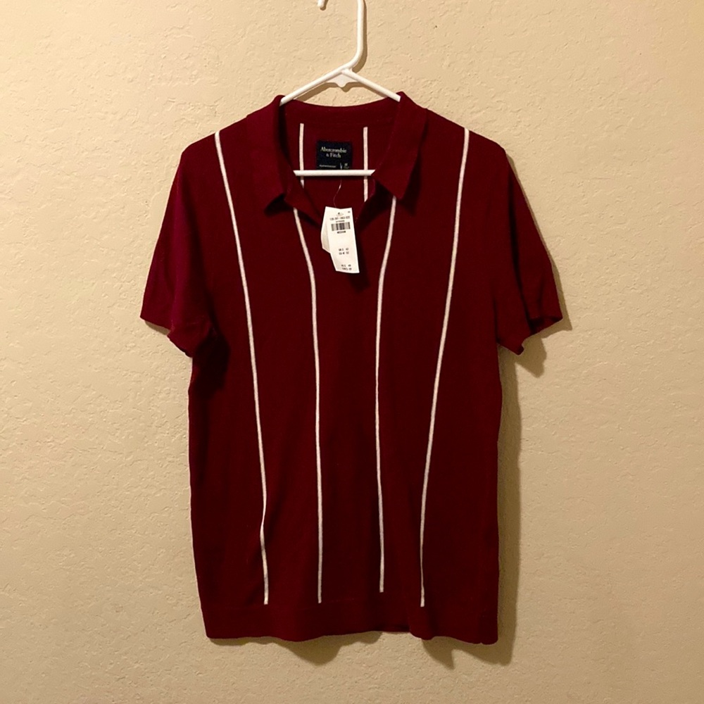 Abercrombie & Fitch Johnny Collar Knit Polo NWT